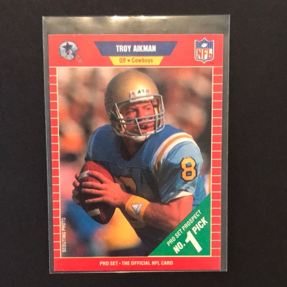 1989 Pro Set Troy Aikman rookie card - Picture 2 of 8